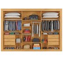 Ver imagem 5 de Guarda Roupa 3 Portas Vitória com Espelho 100% Mdf Peroba Off White - Móveis Europa