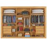 Guarda Roupa 3 Portas Vitória com Espelho 100% Mdf Peroba Off White - Móveis Europa - 5