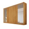 Guarda Roupa 3 Portas Vitória com Espelho 100% Mdf Peroba Off White - Móveis Europa - 4