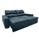 Ver imagem 1 de Sofá Retrátil e Reclinável 1,50m Preto com Molas – Design Slim e Sofisticação