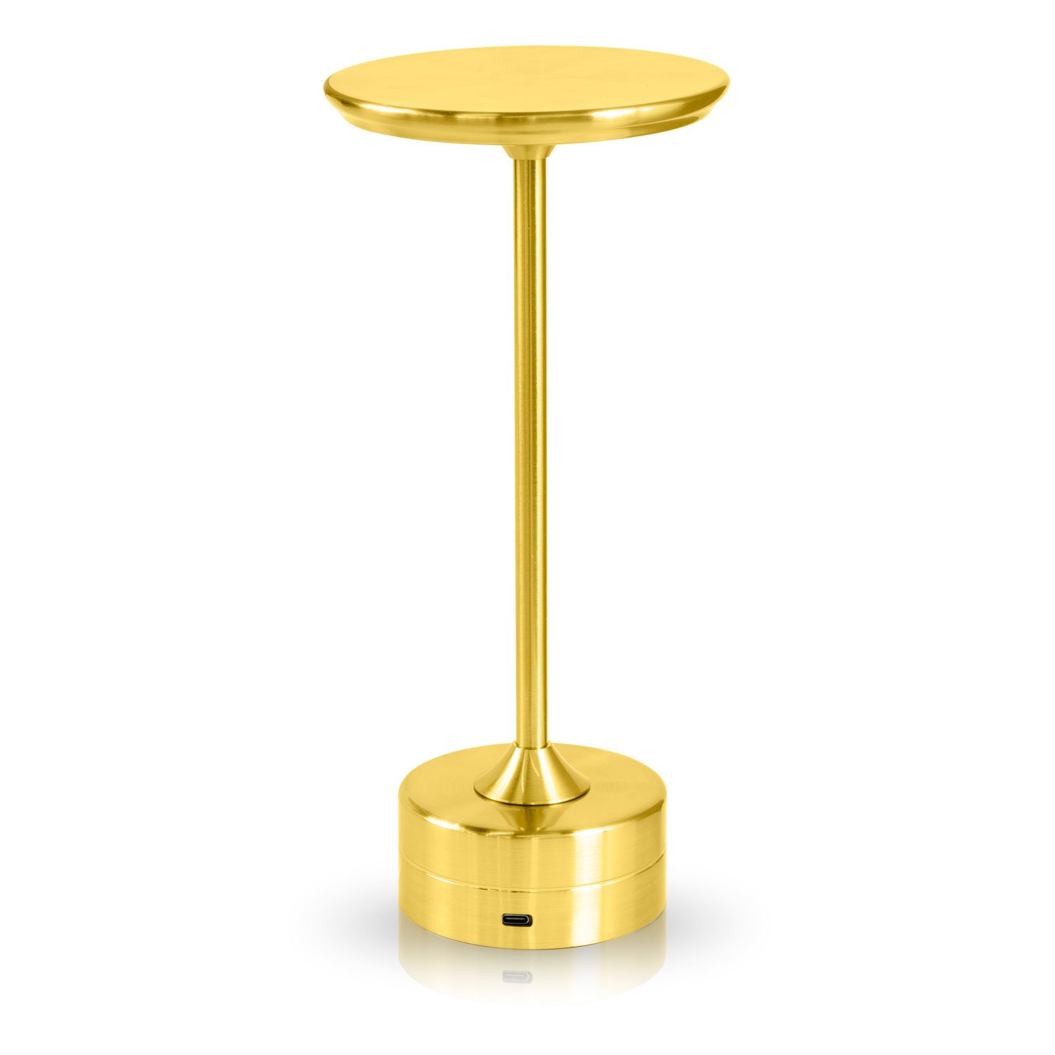 Par 2x Luminária de Mesa Touch Candeeiro Led sem Fio Recarregável Grande - Dourado - 2