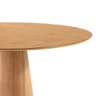 Mesa de Jantar Cone Redonda 90 Cm - Lâmina de Madeira Cinamomo - 3