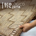 Ver imagem 7 de Kit Tapete Passadeira 2pç Antiderrapante Cozinha Juta Srj Mr