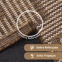 Ver imagem 2 de Kit Tapete Passadeira 2pç Antiderrapante Cozinha Juta Srj Mr