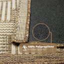 Ver imagem 3 de Kit Tapete Passadeira 2pç Antiderrapante Cozinha Juta Srj Mr