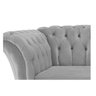 Kit Poltrona e Namoradeira Chesterfield Sofia Corano Cinza - ADJ Decor - 8