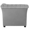 Kit Poltrona e Namoradeira Chesterfield Sofia Corano Cinza - ADJ Decor - 9
