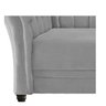 Kit Poltrona e Namoradeira Chesterfield Sofia Corano Cinza - ADJ Decor - 10