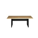 Ver mais imagens de Mesa de Escritório Industrial 200cm x 90cm Pé Metal Mb Pr F5 Cor:Macadâmia com Preto