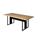 Ver imagem 5 de Mesa de Escritório Industrial 200cm x 90cm Pé Metal Mb Pr F5 Cor:Macadâmia com Preto