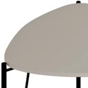Ver imagem 5 de Mesa Lateral para Sala de Estar Baixa Pés Industrial Preto Alef I03 Grigio - Lyam Decor
