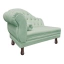Ver imagem 1 de Recamier Divã Larissa 1,20cm Direito Sala Veludo:Acqua/Liso