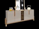 Ver imagem 4 de Buffet 4 Portas C/ Prateleiras Luna 1,90 Off-white/cedro