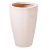 Vaso Cone Liso 45 (22,8l) Branco Mármore Vasap - 1