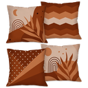 Ver imagem 1 de Kit com 4 Capas para Almofadas Decorativas Terracota