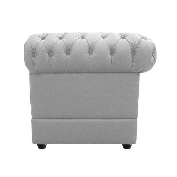 Kit 02 Poltronas e Namoradeira Chesterfield Ana Corano Branco - ADJ Decor - 7