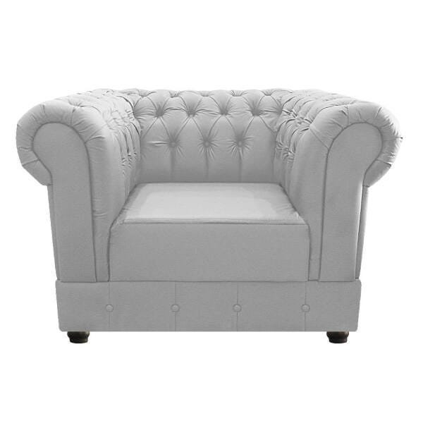 Kit 02 Poltronas e Namoradeira Chesterfield Ana Corano Branco - ADJ Decor - 6