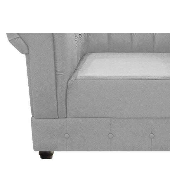 Kit 02 Poltronas e Namoradeira Chesterfield Ana Corano Branco - ADJ Decor - 9