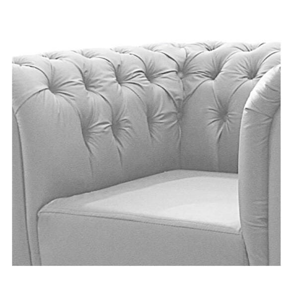 Kit 02 Poltronas e Namoradeira Chesterfield Ana Corano Branco - ADJ Decor - 8