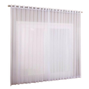 Ver imagem 1 de Cortina voil tecido 4,00x2,00 Para Varão Simples:Branco