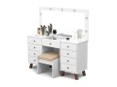 Ver imagem 2 de Penteadeira com Camarim El com Banqueta Cor Branco Pt