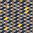 Ver imagem 2 de Tapete Antiderrapante Mosaico Casa Moderna 100x140cm Azul, Amarelo, Bege e Preto Casa Dona