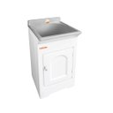 Ver imagem 1 de Gabinete Tanque Esfregador 20L Área de Serviço Branco/Cinza 004