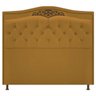 Kit Cabeceira e Calçadeira Yasmim 160 cm Queen Size Suede Mostarda - ADJ Decor - 2