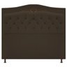 Kit Cabeceira e Calçadeira Yasmim 195 cm King Size Corano Marrom - ADJ Decor - 2