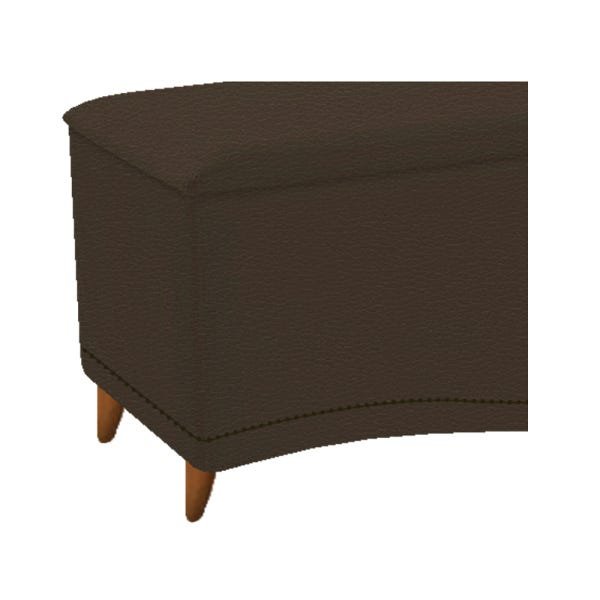 Kit Cabeceira e Calçadeira Yasmim 195 cm King Size Corano Marrom - ADJ Decor - 8