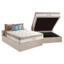 Ver imagem 1 de Cama Box Baú Casal: Colchão Molas Ensacadas Superlastic King Best + Base Crc Suede Clean (138x188)