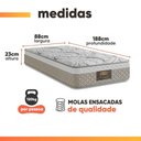 Ver imagem 4 de Cama Box Baú Solteiro Cristal Molas Ensacadas Bege