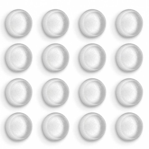 Protetores Anti-impacto Transpararente com 16 Peças 14 X 14 Mm - Pr2142 - Pinceis Atlas