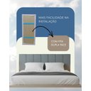 Ver imagem 3 de Cabeceira Casal Modulada Estofada para Cama Box 20cm X 45cm - Suede Rosa