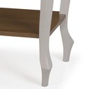 Ver imagem 3 de Aparador para Sala Pés Luis Xv com Gaveta e Prateleira 1010p Linz Móveis - Off White/imbuia