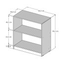 Ver imagem 3 de Balcão De Atendimento Com Prateleira 100% MDF Modelo New 89x95x45 cm Comac Branco