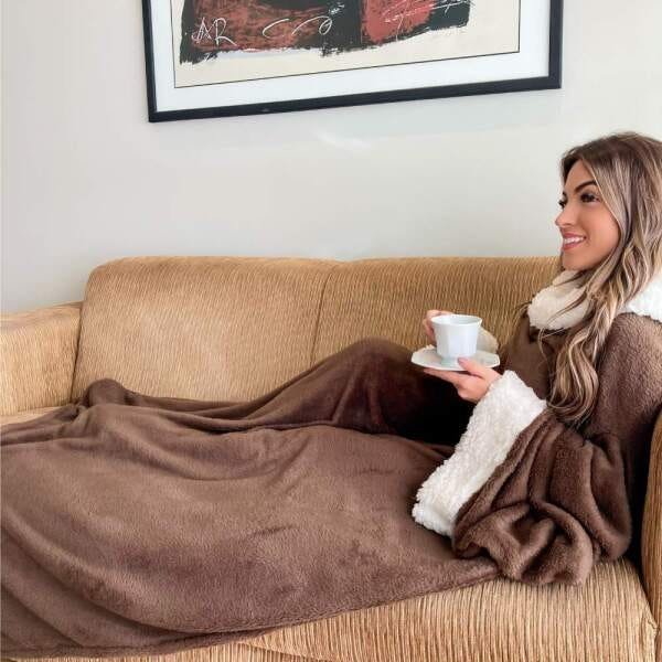 Cobertor de Mangas com Sherpa Comfort Premium Casa Dona - 2