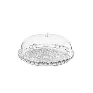 Porta Bolo com Domo Bpa Free 36cm Grande Tiffany - Transparente - Guzzini