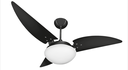 Ver imagem 1 de Ventilador de Teto Noronha Preto Com 3 Pás de MDF 110V+Controle Ventex