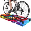 Ver imagem 1 de Tapete Speed Training para Rolo de Treino de Bike Tie Dye 66x185cm Casa Dona