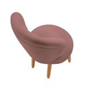 Ver imagem 7 de Cadeira Estofada para Mesa de Jantar Recepção Camarim Ergonômica Pés de Madeira Resistente