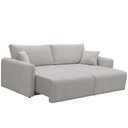 Ver mais imagens de Sofá 3 Lugares Retrátil Reclinável 210cm Bering F04 Linho Impermeável Cinza - Lyam Decor