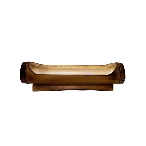 Vaso de Bambu Elegante: Horizontal 32cm X 8cm X 10cm