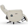 Poltrona de Massagem Reclinável Elétrica com Aquecimento Bravinni L07 Couríssimo Bege - Lyam Decor - 7