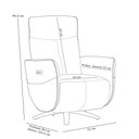 Ver imagem 4 de Poltrona de Massagem Reclinável Elétrica com Aquecimento Bravinni L07 Couríssimo Bege - Lyam Decor