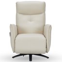 Ver imagem 2 de Poltrona de Massagem Reclinável Elétrica com Aquecimento Bravinni L07 Couríssimo Bege - Lyam Decor