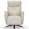 Poltrona de Massagem Reclinável Elétrica com Aquecimento Bravinni L07 Couríssimo Bege - Lyam Decor - 2