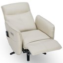 Ver imagem 5 de Poltrona de Massagem Reclinável Elétrica com Aquecimento Bravinni L07 Couríssimo Bege - Lyam Decor