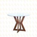 Ver imagem 1 de Mesa de Jantar Redonda Madeira Maciça - Ibiza-1,30 x 1,30 metros - Art Salas