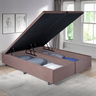 Cama Box Baú Casal Bipartido 138x188x42cm Suede com Pistão a Gás - 1